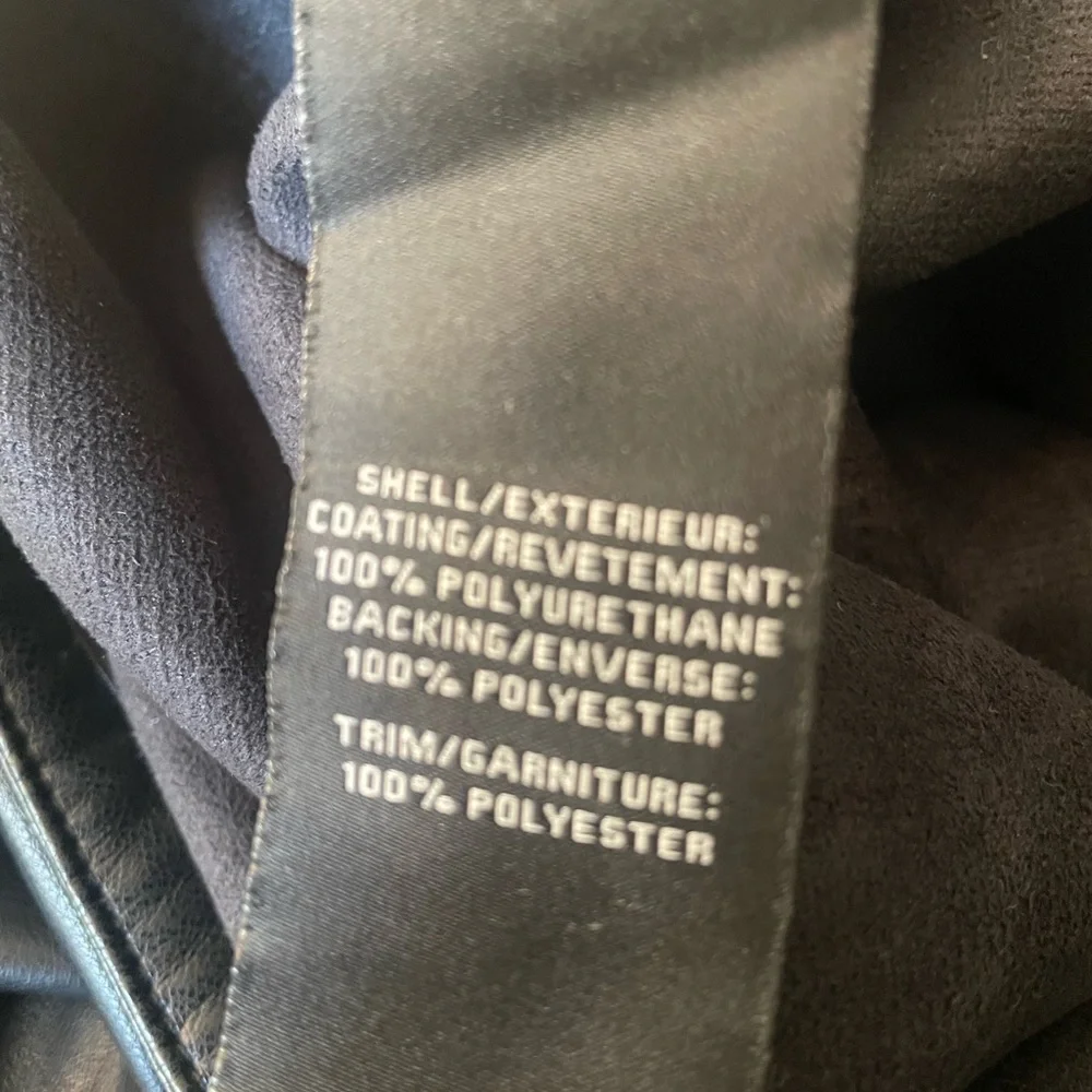 7 For All Mankind Faux Leather Cargo Pants - Picture 14 of 16